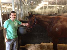 Brad Crismale with his horse Dalton